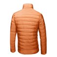 thumbnail image 5 of JTieacloth Warm Winter Coats Men Autumn Winter Cotton Stand Zipper Warm Winter Thick Coat Jacket Orange, 5 of 6