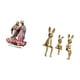 thumbnail image 5 of Letrero de mesa,Decoración de escritorio acrílica Rincón festivo Decoración del hogar,Decoración de fiesta Adorno de escritorio Chimenea,Escultura de figura,Estatua sentada Figura, 5 of 8