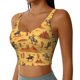 thumbnail image 2 of Fotbe Brave Cowboys Sujetador Deportivo Largo sin Aros para Mujer con Almohadillas y Soporte Medio, Transpirable y Absorbente, Camiseta Tipo Chaleco o Tank Top-Large, 2 of 8