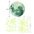 thumbnail image 2 of 435 pegatinas de pared de plástico fluorescentes noctilucentes con estrellas y lunas luminosas que brillan en la oscuridad., 2 of 2