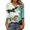 Multicolor13, variant on Ruimatai Women's Casual Loose V-Neck Printed Tunic Top with 3/4 Sleeves, Comfortable Flowy Blouse for Daily Wear
