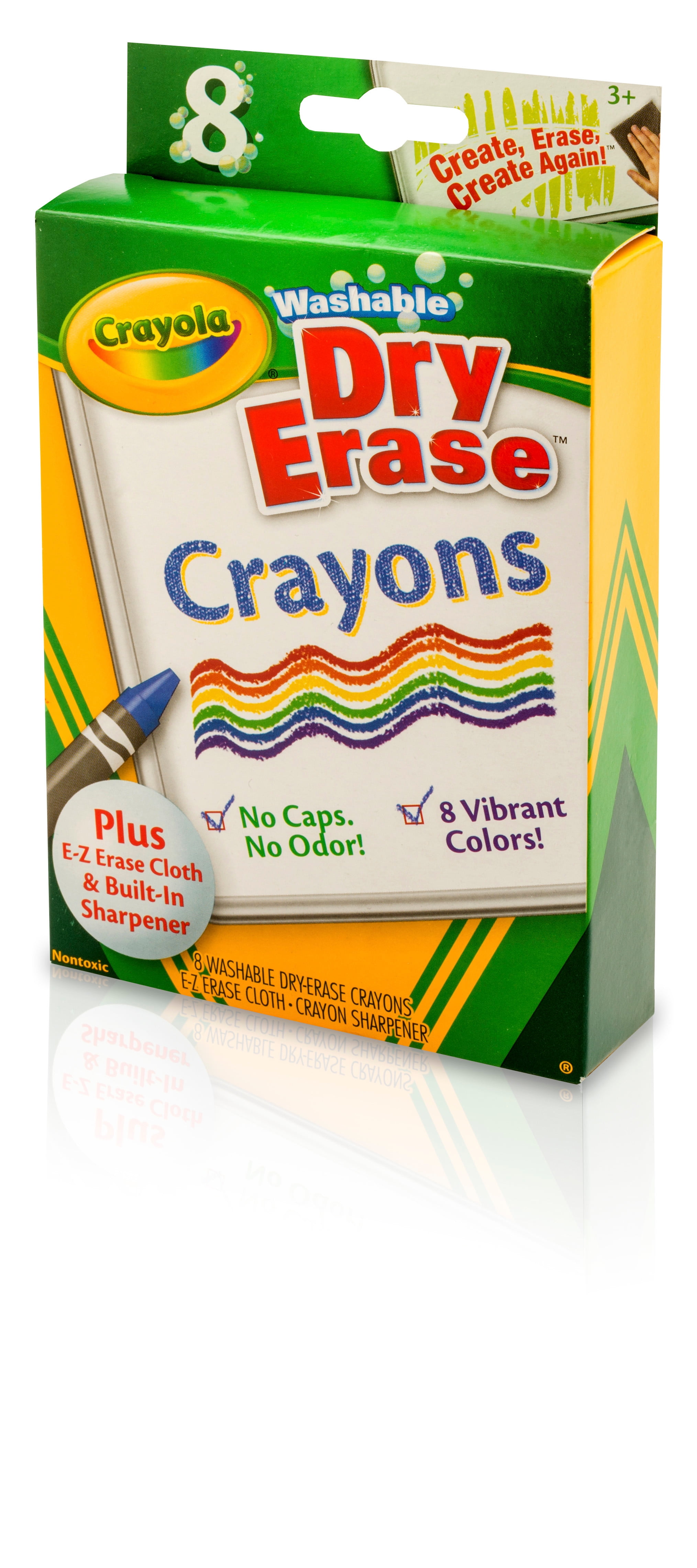 Crayola Neon Washable Dry-Erase Crayons, 8/Pack