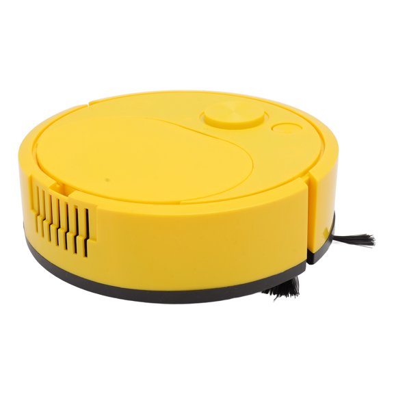 Robot aspirador multifuncional con carga USB, Mini Robot de barrido inteligente para suelos de madera, azulejos, alfombras, color amarillo