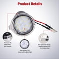 thumbnail image 3 of Nilight 2PCS LED Side Mirror Puddle Lights Compatible with Ford F-150 Explorer Edge Fusion Expedition Taurus X Ranger Flex Mustang Lincoln Navigator MKX Mercury Sable (2003-2024),6000K White, 3 of 8