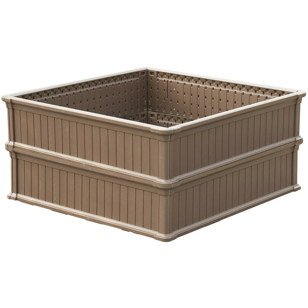 Modern Home Raised Garden Bed Kit Stackable Modular Flower/Planter