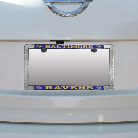 Baltimore Ravens License Plate - Baltimore Ravens Metal Thin Rim Acrylic Laser-Cut License Plate Frame - No Size