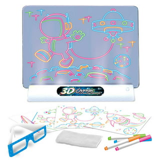Shop LC Unicorn LED Light Tracing Pad 3D LED Drawing Board Art Board Kids  Craft Valentines Day Gifts