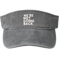 thumbnail image 1 of We're Not Going Back Hat Sun Visor Funny Sun Visors Hats for Men Summer, 1 of 8