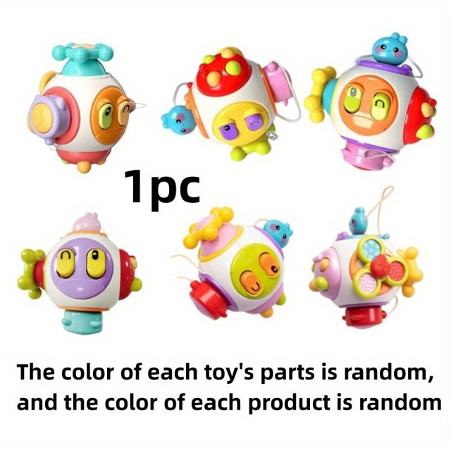 Baby Busy Hand Grasping Ball Puzzle Sense All-in-one Grasping Touching Ball Rattle Early Education Baby Toy Six-sided