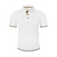 thumbnail image 1 of Blusa y camisa de manga corta con cuello vuelto para hombre, informal, de moda, de color liso, con botones, solapa y hebilla de gancho, camiseta de manga corta de poliéster para hombre., 1 of 5