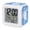 Blue, White, Navy, variant on Coastal Turtle Digital Alarm Clock for Bedrooms, Smart LED Alarm Clock with 7 Color Changing Night Light, Blue Ocean Boho Summer Beach Weaves Silent Wake Up Clocks for Sleep Study Cooking 3.2"x3.2"
