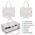 thumbnail image 2 of Large Capacity Tote Bag,Floral Princess Pattern Handbag Fashion Luxury Tote Bag,15.7"x13"x 5.1" Inches,Laptop Compatible, 2 of 6