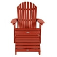 thumbnail image 4 of highwood  Folding and Reclining Adirondack Chair with Folding Ottoman Rustic Red, 4 of 5