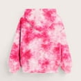 thumbnail image 4 of Byworldtasic Womens Sweatshirts Hoodies for Women Tie Dye Oversized Sweatshirt Plus Size Loose Fit Cute Hoodie Drawstring Fall Pullover with Pocket, 4 of 6