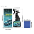 thumbnail image 2 of Auto Glass Degreaser Windshield Cleaner Degreaser Waterproof Cleaner Window Rainproof Cleaner Car Glass Cleaner 120ml, 2 of 8