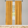 thumbnail image 3 of Ambesonne Orange Curtains, Striped Abstract Texture, Pair of 28"x84", Orange, 3 of 5