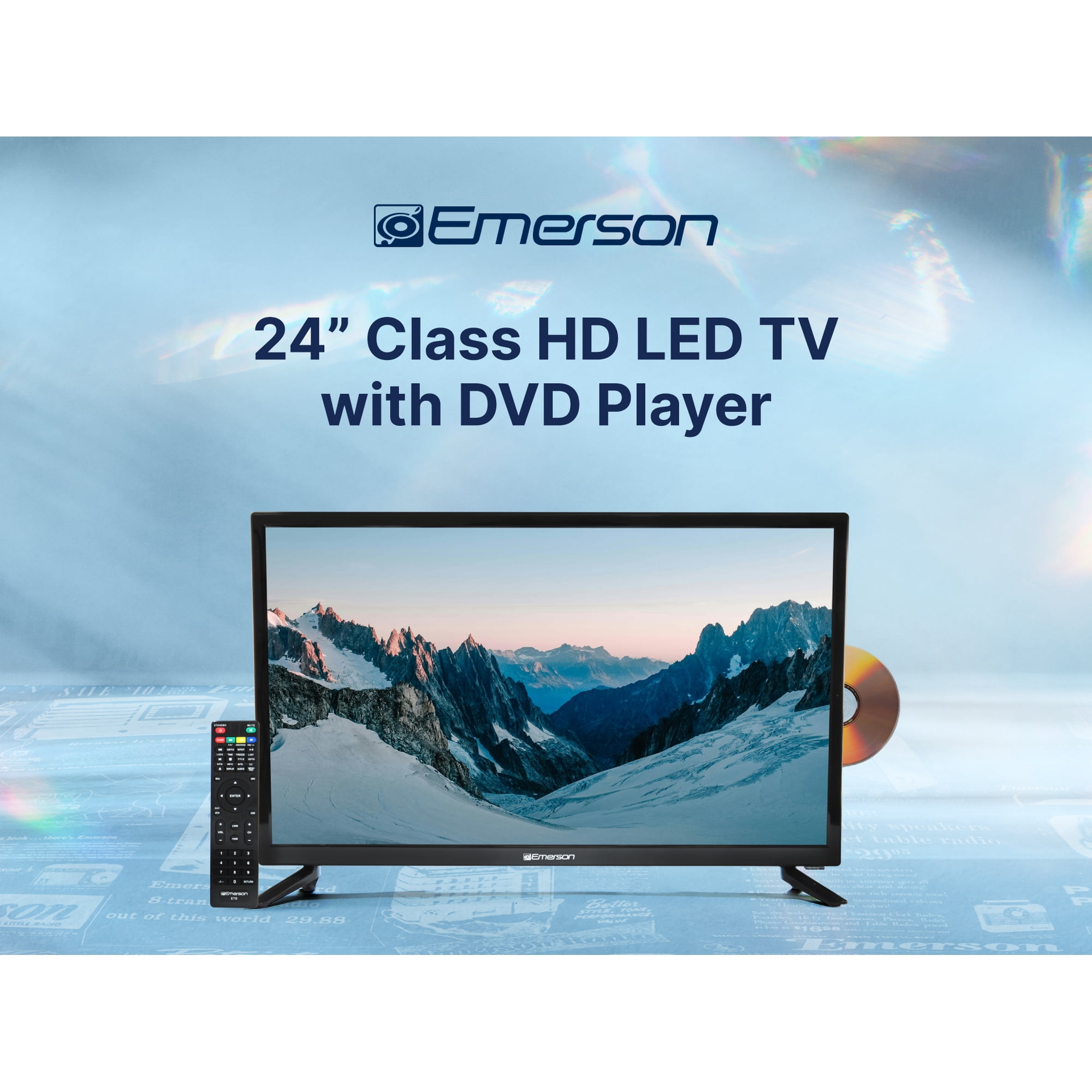 Emerson 24" 720p LED TV with DVD Player, ETD-2450