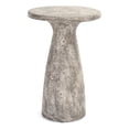 thumbnail image 1 of Pemberly Row Table d'Appoint Extérieur en Pierre de Béton de 19 Pouces en Gris Pâle, 1 of 4
