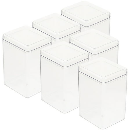 OATIPHO Small Display Case Action Figure Case Transparent 6pcs