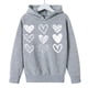 thumbnail image 3 of Sudadera con capucha y estampado de corazón de San Valentín, sudadera de manga larga para niños y niñas, chaqueta para niñas de talla mediana y grande., 3 of 7