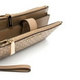 thumbnail image 5 of Michael Kors Womens Jet Set Double Zip Wristlet (Camel., One Size) 34H3GJ6W4M-222, 5 of 7