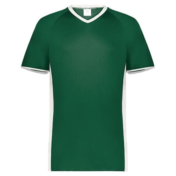 Augusta Sportswear B30534684 Cutter V-Neck Jersey, Orange & White - Medium