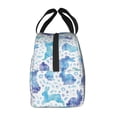 thumbnail image 2 of Lsque Rabbit2 Pattern Lunch Bag Women/Men Insulated Lunch Box,Small Leakproof Cooler Food Lunch Containers Reusable High Capacity Lunch Tote Bags, 2 of 6