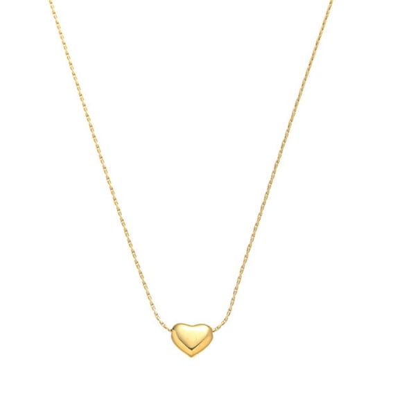 Collar con colgante de corazón para mujer, mini collar con dije de corazón, cadena fina para clavícula, regalo para su esposa y novia.