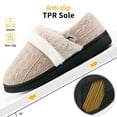 thumbnail image 5 of Ecetana Women's Fuzzy Slippers Memory Foam Closed Back Slippers Non-slip Warm House Shoes, 5 of 6