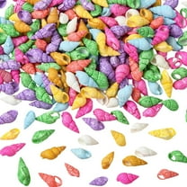 500Pcs Mini Seashells Spril Shell Beads No Hole Random Color Ocean Summer Hawaii Beach Tiny Seashell Colorful Small Sea Shells for Home Wedding Outdoor Party Decor DIY Crafts Vase Filler