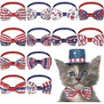 thumbnail image 1 of 12 corbatas ajustables para perros y cachorros, con diseño patriótico, para perros y gatos., 1 of 5