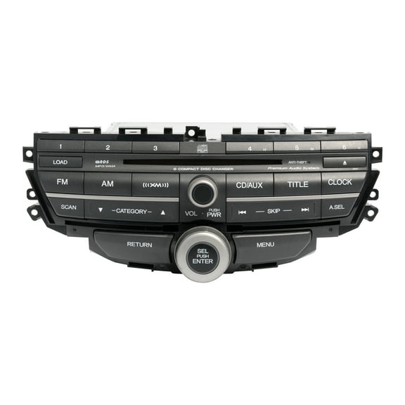 Restored 20082012 Honda Accord AM FM Radio XM 6 Disc CD MP3 Player 39101TE0A61M1 3PA7 (Refurbished)