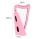 thumbnail image 4 of Arpa de 15 cuerdas Walter.t en rosa con cuerpo de caoba africana, incluye bolsa de transporte, correa, paño de limpieza, llave de afinación y pastilla pickup. ¡Sonido cálido y portátil!, 4 of 7