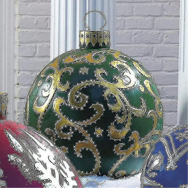 Bola adornada inflable gigante del Pvc de la Navidad, decoraciones al aire libre inflables de la Navidad