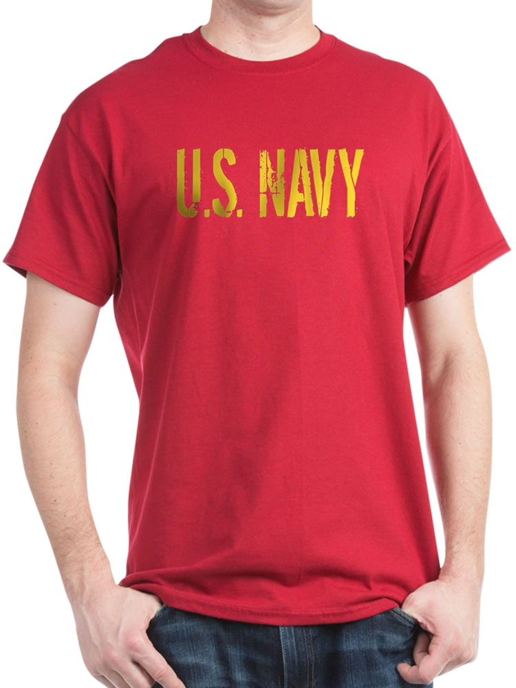CafePress - U.S. Navy: Gold Stencil 