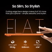 OSCAL FLAT 3C Unlocked Cell Phone,Android 16 Phone with 6.56 HD+ Display,5000mAh Battery,16(4+12)+64GB/1TB Expandable,32MP Rear Camera,IP54,DokeOS 5.0,Orange