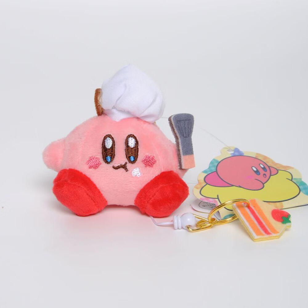 Funtop Kirby Plush Toy 2" Chef Kirby Stuffed Animal, Soft Anime