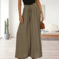 thumbnail image 4 of Women Oversized Pants Solid Color Ladies Casual Pants Boho Style Vacation Outfit, 4 of 6