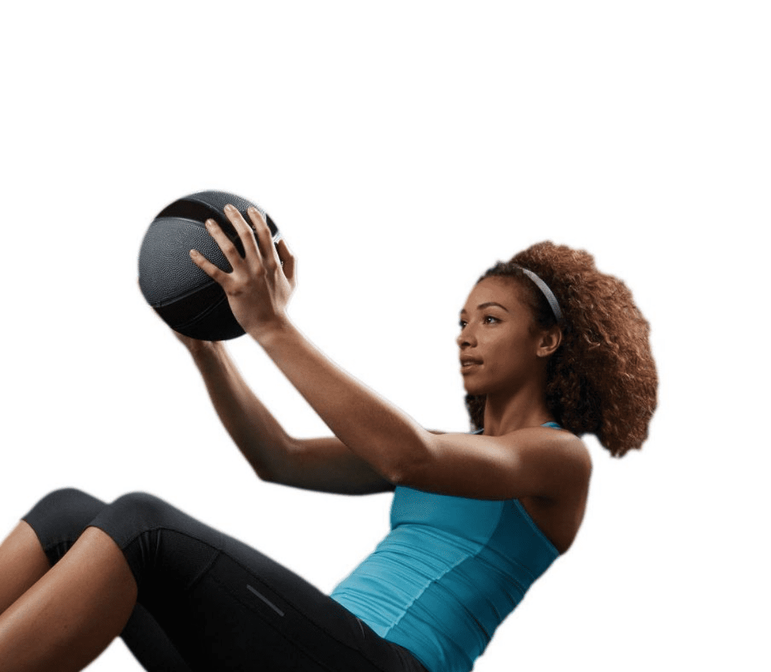 Medicine Ball - 10 lbs, Increase Power and Strength, Body Workout, Rows, Squats, Lunges, Home Training