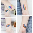 thumbnail image 3 of Tatuajes Del Orgullo Pegatinas Lgbt Arco Iris Tatuajes Temporales Impermeable Arcoíris Bandera Tatuaje Pegatinas 36 Hojas Monstrate CE006365-00, 3 of 6