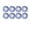Blue-9A-home supplies, variant on LEFTHIGH Home Disposable Paper Plates for Dinner Waterproof Oil Proof Environmentally Friendly Thickened Round Tableware Fruit Plates 8 Pack Blue 22cm Christmas Decor