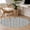 Light Beige Mist Blue, variant on Area Rug for Living Room, Green Floral Non-Slip Indoor Large Carpet for Bedroom/Dining Room, Vintage Rustic Botanical Spring Washable Low-Profile Rectangle Floor Mat Runner Rugs - 3 x 5 Ft