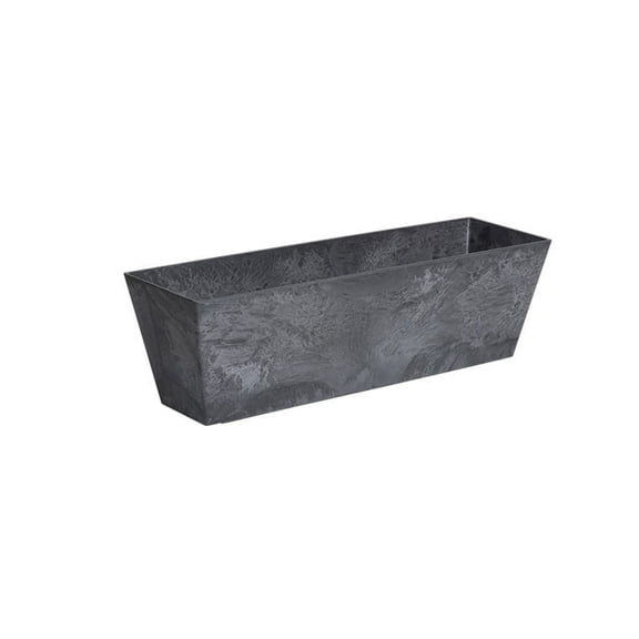 Root & Vessel Ella Flower Box, Black, 21.5"