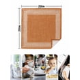 thumbnail image 4 of Warm Orange Retro Greek Key Cloth Napkins Set of 8 Reusable Dinner Napkins, Geometric Greece Ancient Farmhouse Cocktail Napkin Washable Table Napkins for Wedding/Holiday Party/Baby Shower 20"x20", 4 of 7