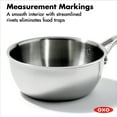 thumbnail image 4 of OXO Mira Tri-Ply Stainless Steel 3.75Qt Chef's Pan with Lid, 4 of 7