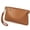 Brown, variant on Women's Genuine Leather Crossbody Clutch - Small Convertible Wristlet Handbag with Adjustable Strap, 4 Colors