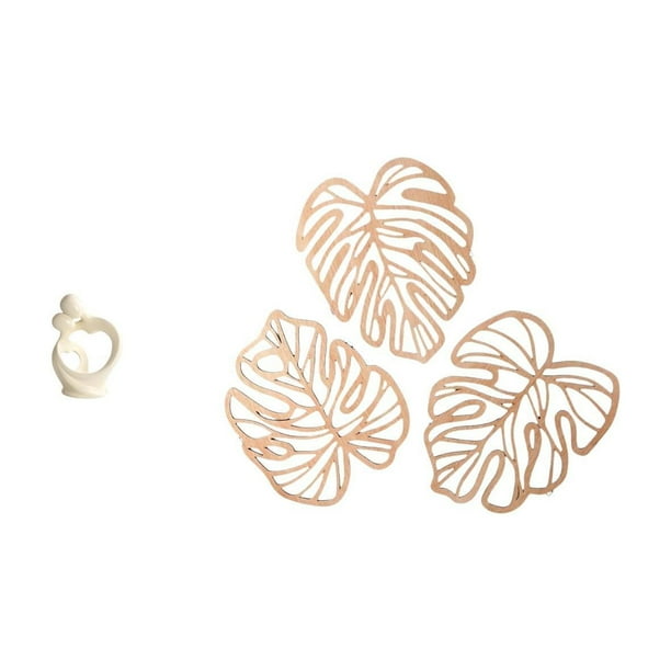 Figura Artística De Resina De Una Pareja Con Detalles De Madera Y Hojas De Palma. Decoración Creativa Para El Hogar: Escritorio, Armario, Cama, Baño, Fondo De TV. Ideal Como Regalo De