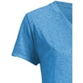 thumbnail image 2 of Expert Brand Women's Heather Natural Feel V-Neck T-Shirt, Heather Royal Blue, Medium, 2 of 4
