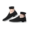 thumbnail image 3 of XIMIN Men's Mesh Knit Slip On Minimalist Wide Toe Loafers Stretch Flat Walking Beach Shoes Breathable Lightweight Casual Slip-Resistant Fashion Sneakers (8.5, Black), 3 of 8