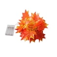 thumbnail image 4 of LED Pumpkin Maple Leaf String Light Plants Garland Fence Party Stair Railing Decoration for Thanksgiving Halloween, 4 of 7